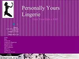 Sites similar to personallyyourslingerie.com