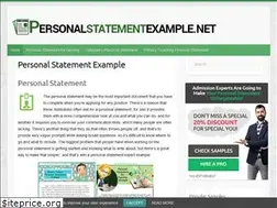 Sites similar to personalstatementexample.net