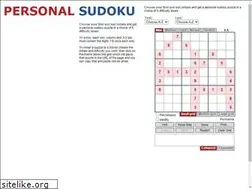 Sites similar to personalsudoku.com