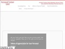 Sites similar to personaltrainerland.com