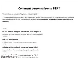 Sites similar to personnaliserps5.com