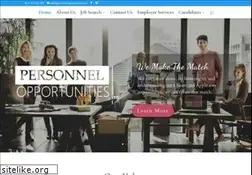 Sites similar to personnelopportunities.com