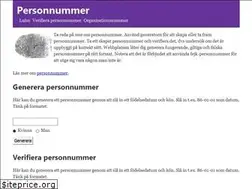 Sites similar to personnummer.nu