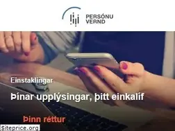 Sites similar to personuvernd.is
