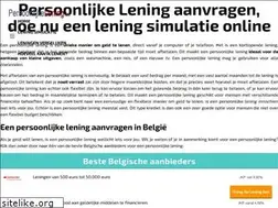 Sites similar to persoonlijkelening.be