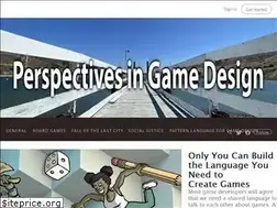Sites similar to perspectivesingamedesign.com