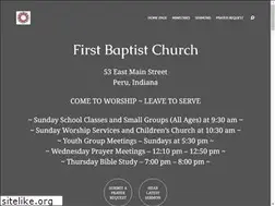 Sites similar to perufirstbaptist.org