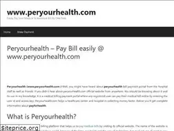 Sites similar to peryourhealth.org