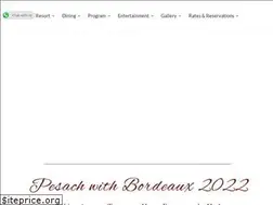 Sites similar to pesachwithbordeaux.com