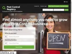 Sites similar to pestcontrolregistry.com