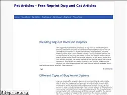 Sites similar to pet-articles.blogspot.com