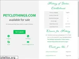 Sites similar to petclothings.com