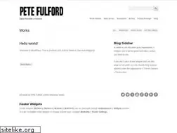 Sites similar to petefulford.com