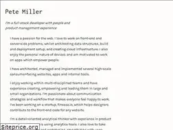 Sites similar to petemill.com