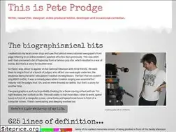 Sites similar to peteprodge.com