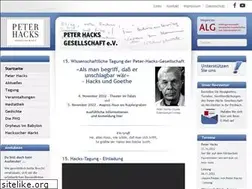 Sites similar to peter-hacks.de