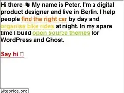 Sites similar to peteramende.de