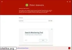 Sites similar to peteranswers.com
