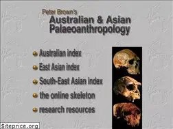 Sites similar to peterbrown-palaeoanthropology.net