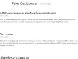 Sites similar to peterkrautzberger.org