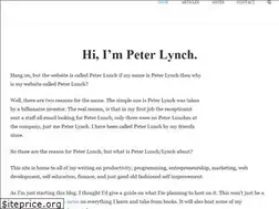Sites similar to peterlunch.com