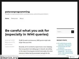 Sites similar to peteronprogramming.wordpress.com