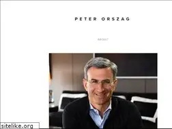 Sites similar to peterorszag.com