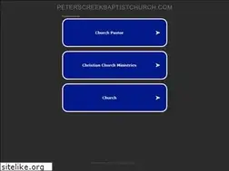 Sites similar to peterscreekbaptistchurch.com