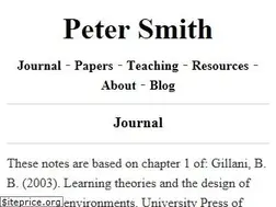 Sites similar to petersmith.org