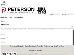 Sites similar to petersonchevrolet.org