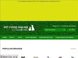 Sites similar to petfoodonline.ca