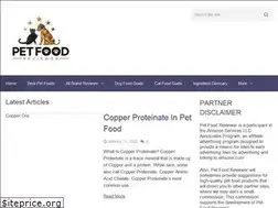 Sites similar to petfoodreviewer.com