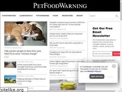 Sites similar to petfoodwarning.com