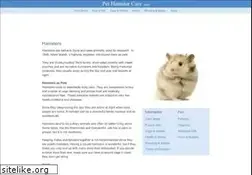 Sites similar to pethamstercare.com