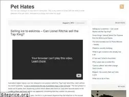 Sites similar to pethatesblog.wordpress.com