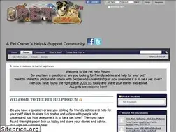 Sites similar to pethelpforum.com