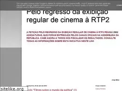 Sites similar to peticao-rtp2-cinema.blogspot.com