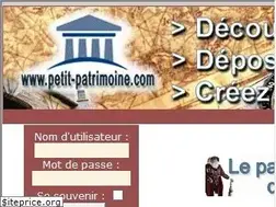 Sites similar to petit-patrimoine.com