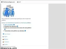 Sites similar to petitionenligne.net