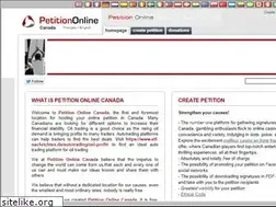 Sites similar to petitiononlinecanada.com