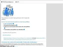 Sites similar to petitions.re
