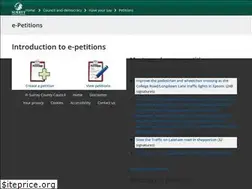 Sites similar to petitions.surreycc.gov.uk