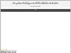 Sites similar to petittheatredequebec.ca