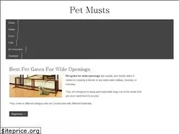 Sites similar to petmusts.com