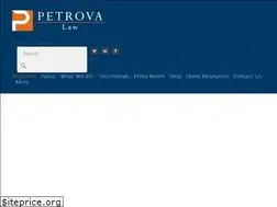 Sites similar to petrovalaw.com