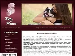 Sites similar to petsatpeace.com.au