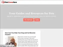 Sites similar to petscomehere.com