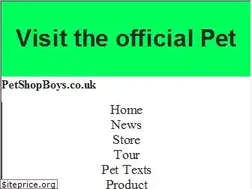 Sites similar to petshopboys.co.uk