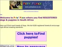 Sites similar to petsplace.co.za