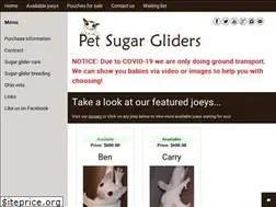 Sites similar to petsugargliders.com